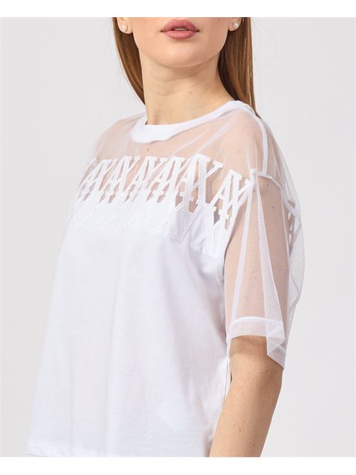 T-shirt Armani Exchange pour femme avec transparence ARMANI EXCHANGE | XW000516-AF10359U0002